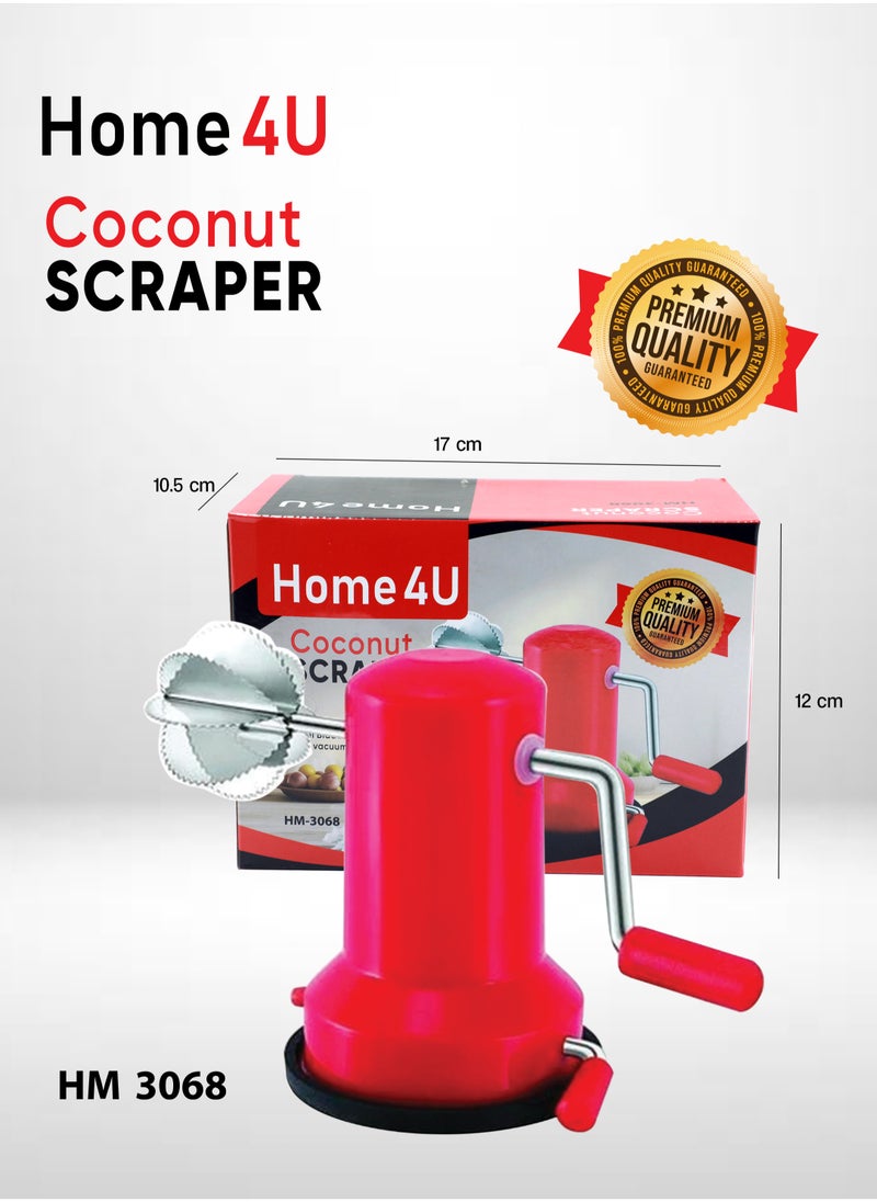 Home4U Home4U  Coconut scrapper  With High Grade Stainless Steel Blade With Vacuum Base HM-3068  - Image 3