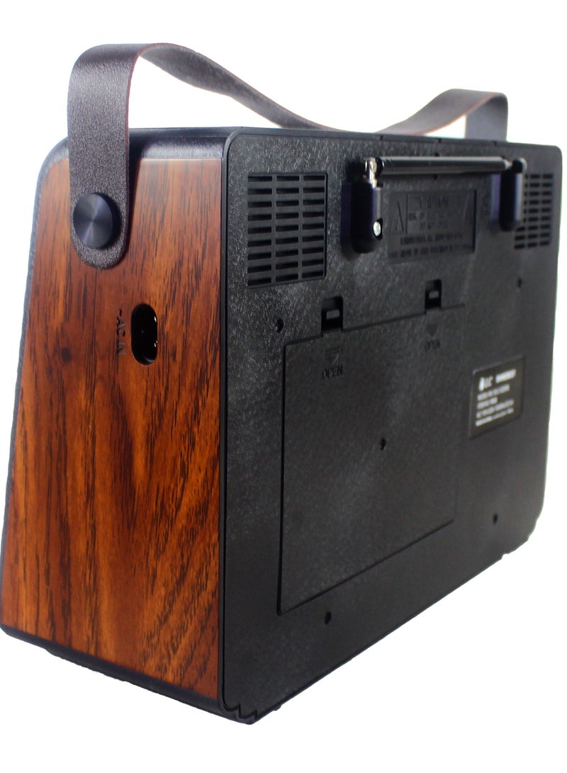 دي إل سي  راديو بلوتوث dlc-32250b ذهبي/بني/أسود - Image 5