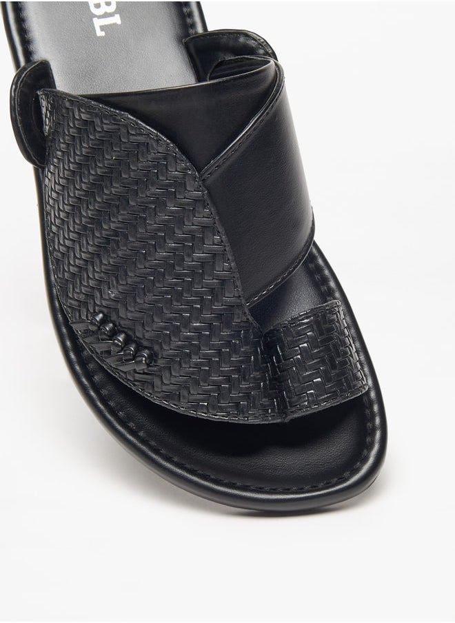 LBL by Shoexpress - Boys Textured Slip-On Arabic Sandals - Image 1