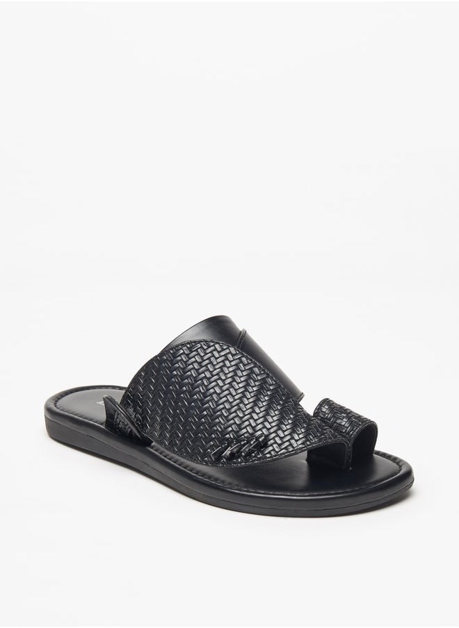 LBL by Shoexpress - Boys Textured Slip-On Arabic Sandals - Image 1
