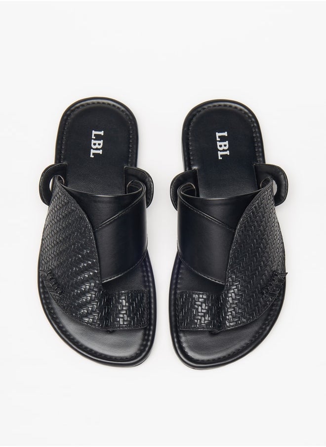 LBL by Shoexpress - Boys Textured Slip-On Arabic Sandals - Image 1