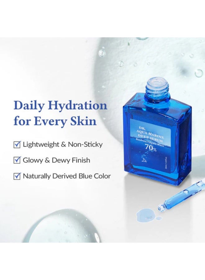 Dr. Aqua Marine Deep Serum 30ml | 70% Bambusa Vulgaris Water | Deep Hydration & Moisturizing Skin Care - Image 4