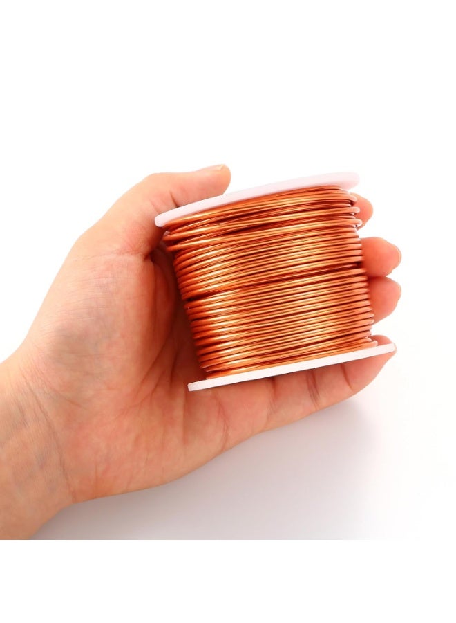 VITION Aluminium Wire 2mm x 30m for Jewellery Making, DIY Craft Beading, Decorative Floral (Rose Gold) - Image 3