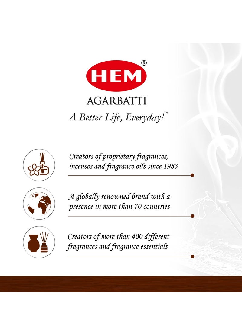 HEM Sandalwood Backflow Incense Cones | Natural and Charcoal-Free | Long-Lasting Aroma for Positivity, Meditation & Relaxation | Ideal for Sacred Spaces | Gift Set | Pack of 40 Cones - Image 5