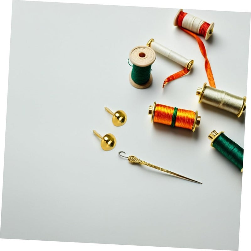 ORFOFE 300pcs Round Head Paper Fasteners Brads, Gold Iron Scrapbooking Pins for School Art Supplies, Crafting, DIY Projects, and Paper Crafts - Image 5