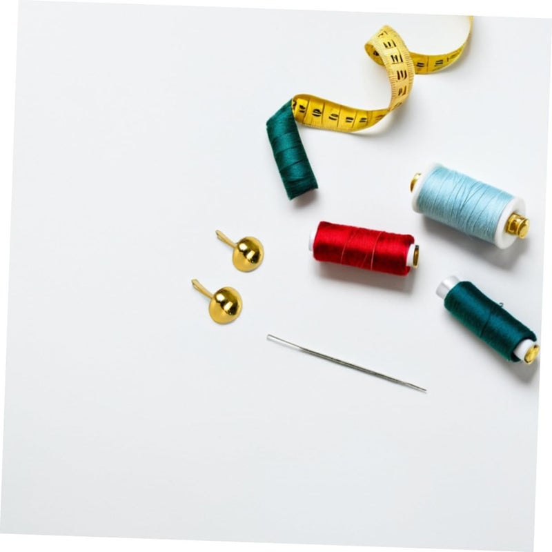 ORFOFE 300pcs Round Head Paper Fasteners Brads, Gold Iron Scrapbooking Pins for School Art Supplies, Crafting, DIY Projects, and Paper Crafts - Image 4
