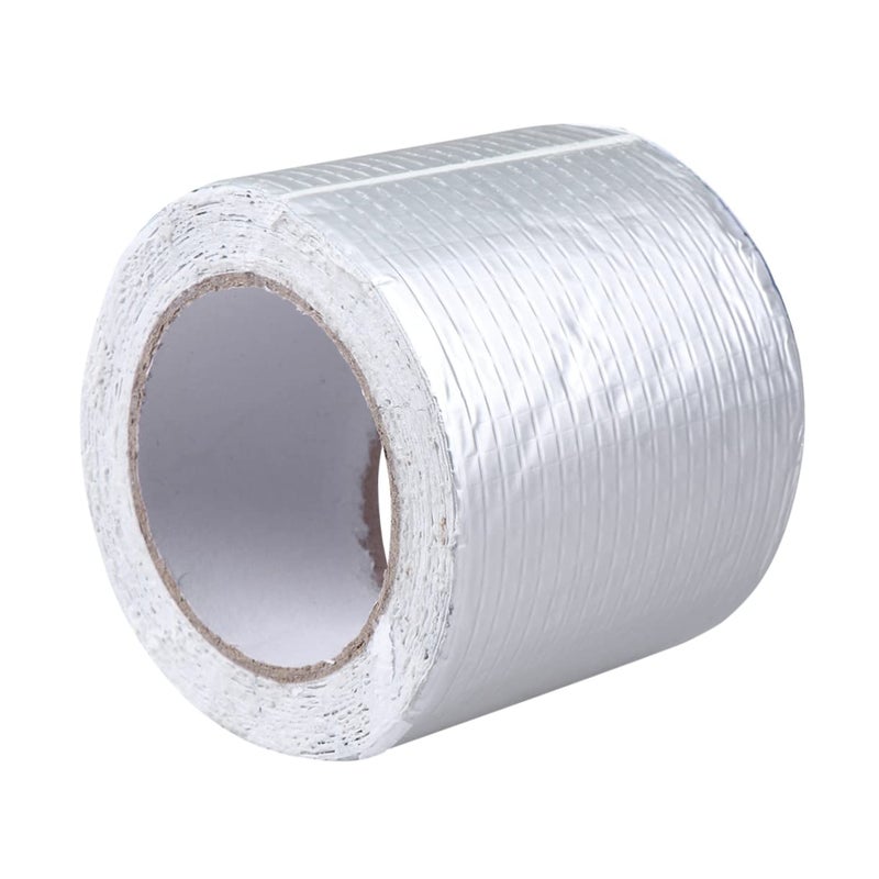 Butyl Rubber Repair Tape 1000X10X0.3cm Aluminum Foil Sealant for Roof Pipeline and Sill Leaks - Image 2