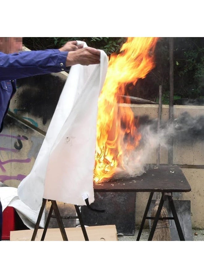 Fire Blanket  Made of High-Quality Fiberglass – Heat Resistant Emergency Fire Suppression Blanket for Home Kitchen Office and Car – Safe and Fast Fire Extinguishing Without Water - Image 2
