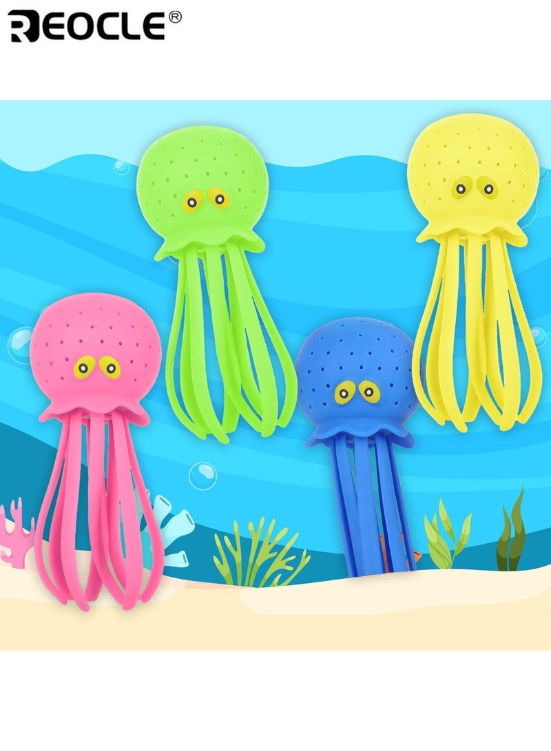 REOCLE 4PCS Octopus Bath & Water Pool Toy Set with Water Table Toys Water Bombs & Splash Balls for Summer Bath Swimming & Pool Play Fun Pool Toys for Kids Ages 3-8 Toddlers - Image 4