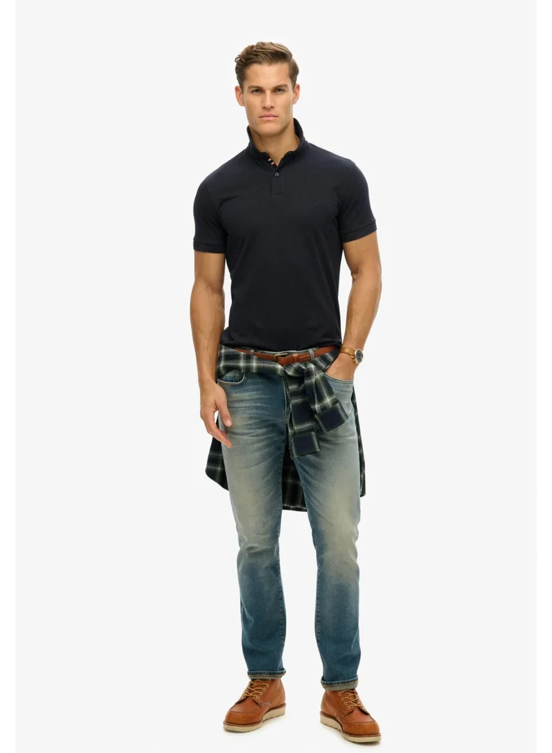 Superdry Eclipse Navy City Pique Polo for Men | Best Price UAE