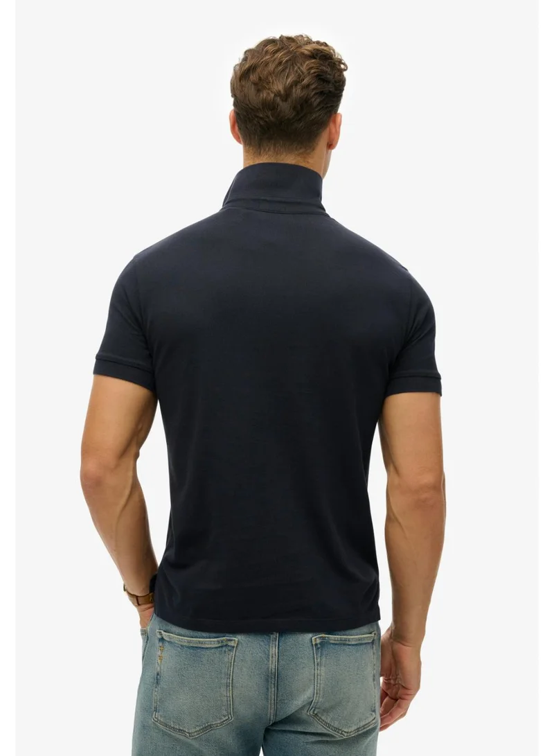 Superdry Eclipse Navy City Pique Polo for Men | Best Price UAE