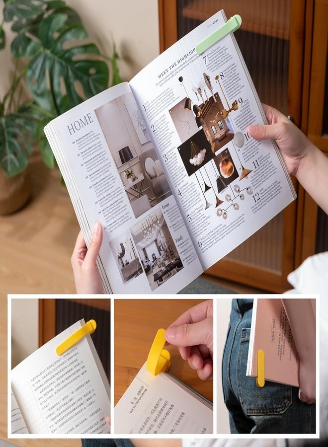 Onward 3pcs Silicone Automatic Bookmark, No Hassle to Turn The Page, Silicone Book Mark Clip, for Women, Men, Book Lovers, Page Markers for Students Teachers Reading (Pack of 3) - Image 5