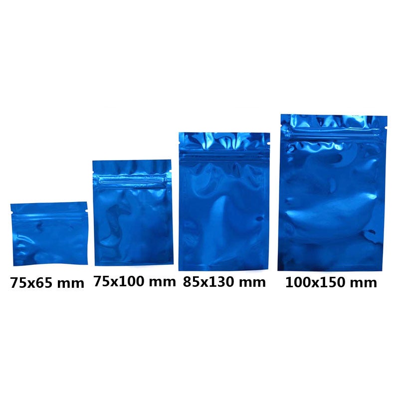 Double-Sided Bright Color Aluminum Foil Self-Sealing Bag Aluminized Sample Bag Powder Cosmetic Food Packaging Bag - Image 1