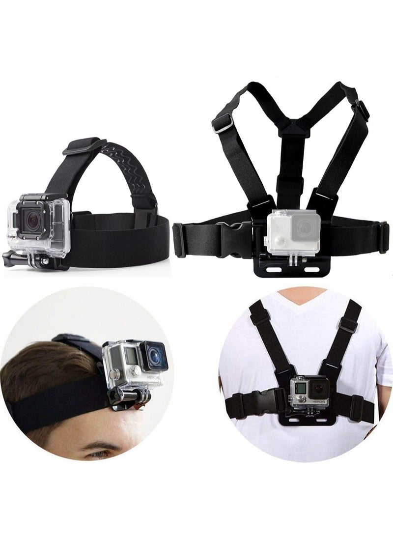 حزام تثبيت على الرأس حزام تثبيت على الصدر مجموعة حزام تثبيت على الصدر لكاميرات الحركة - Image 3