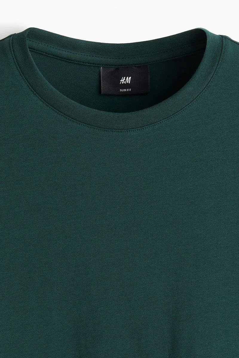 H&M Round-neck T-shirt Slim fit