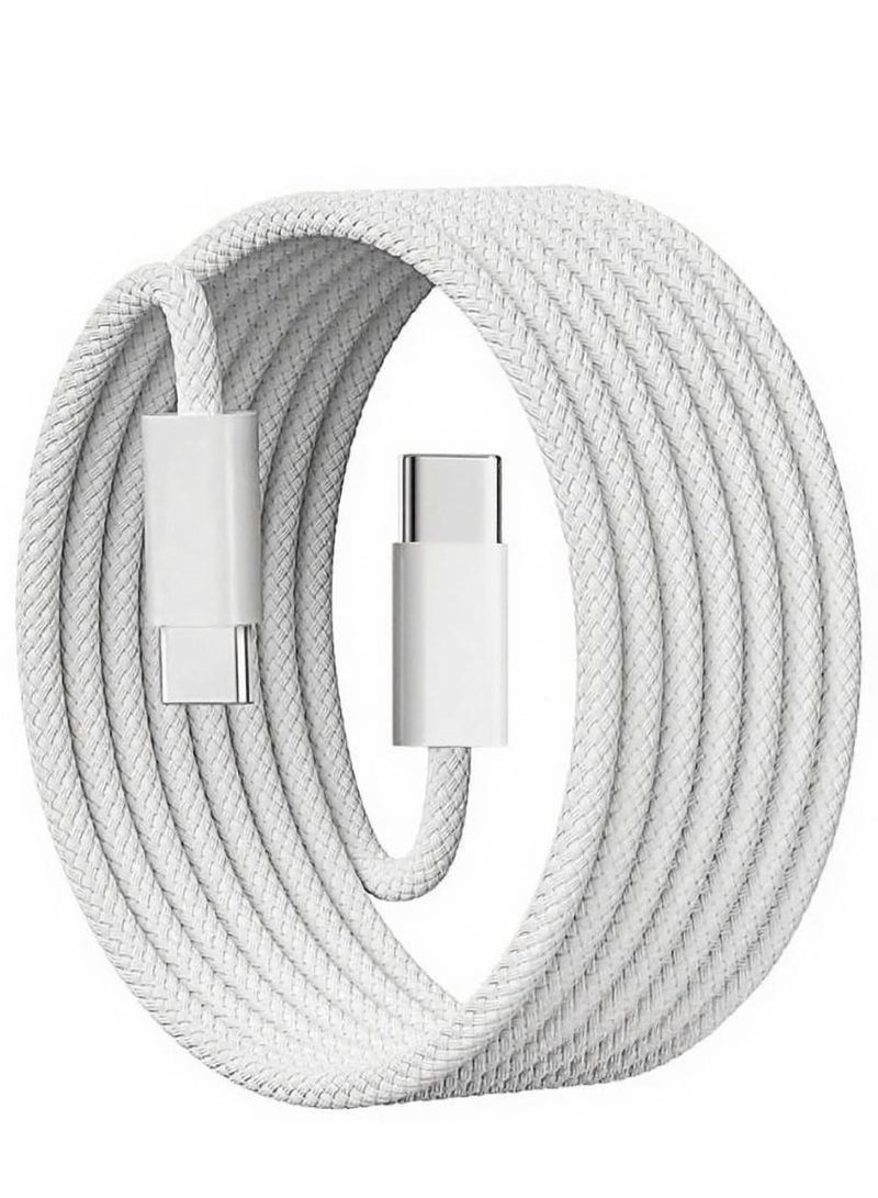 Concretization 60W USB C to C Woven Charging Cable,1M Fast Type C to C Charger Cord for iPhone 17/15/16,15/16 Pro,15/16 Plus,15/16 Pro Max,for MacBook Pro/Air,for iPad Air 4/5,Mini 6/Pro12.9in/11in,Samsung Galaxy ﻿ - Image 1