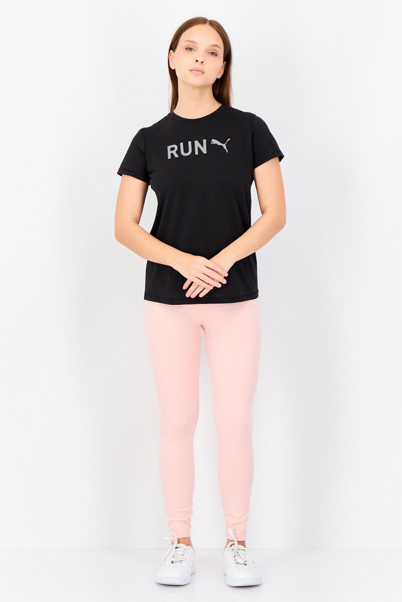 PUMA Women Sportswear Fit Short Sleeves Running T-shirt, Black - Image 3