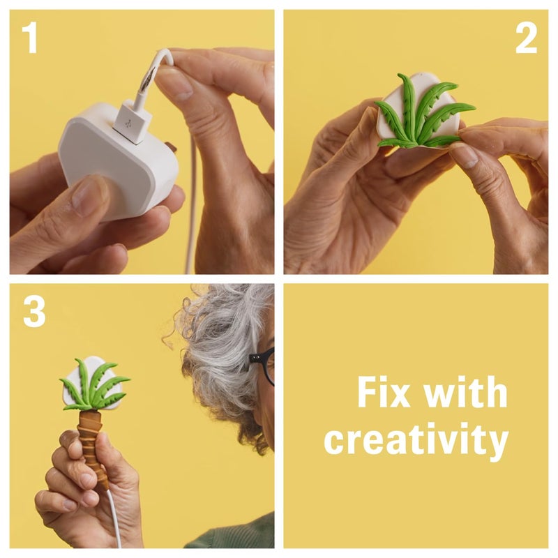 Tesa Sugru Super Glue - Waterproof Glue for Home Improvement + Craft Glue Tasks - Use as Wood Glue, Poster Putty or Silicone Adhesive for Repairing + Bonding - 3 Pack - Black, White + Grey (3.5g/ea) - Image 2