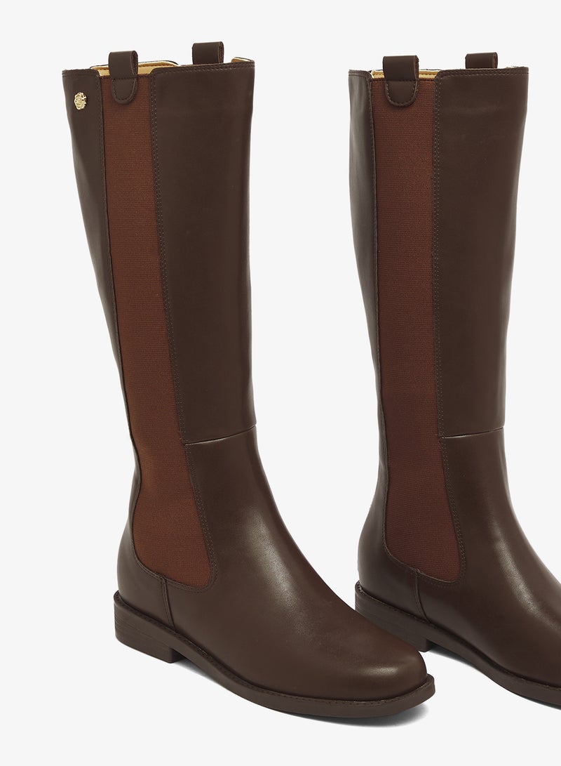 ايلا جزمة برقبة عالية مسطحة - Image 4