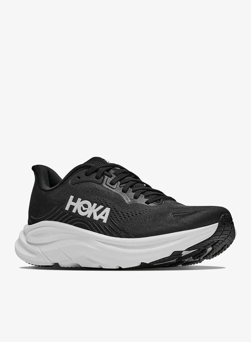 Hoka BLACK / WHITE Clifton 11 Wide for Women | Best Price UAE