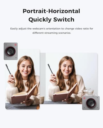 OBSBOT Meet 2 Al-Powered 4K Webcam— Ultra HDR,1080p@60FPS,1/2" CMOS,4X Digital Zoom,Plug&Play,Built-in Dual Mic—Work with Skype, Zoom/ MS_Teams/Google Meet—for Online Call/Meeting/Educate-Grey - Image 5