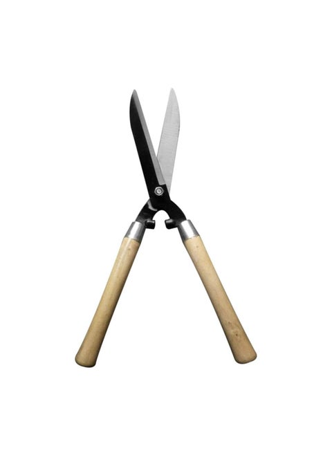 Pruning Scissors Hedge Shears with Long Wooden Handle for Cutting and Pruning Hedges Bushes and Shrubs