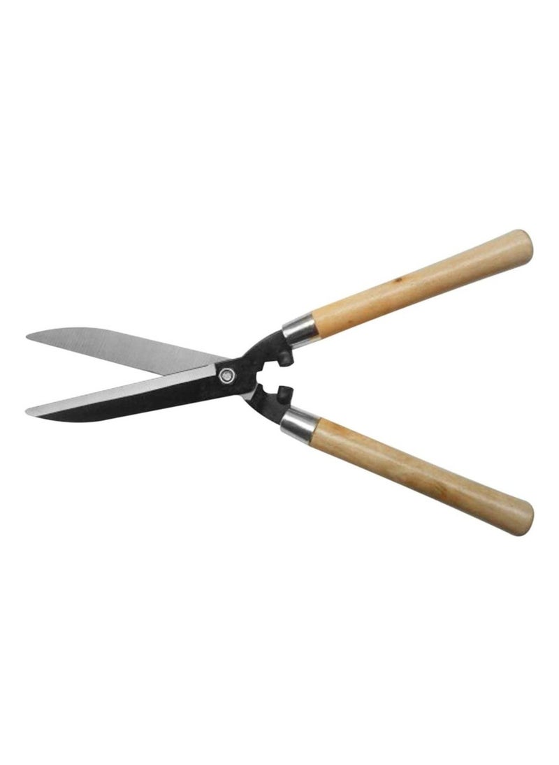 Pruning Scissors Hedge Shears with Long Wooden Handle for Cutting and Pruning Hedges Bushes and Shrubs