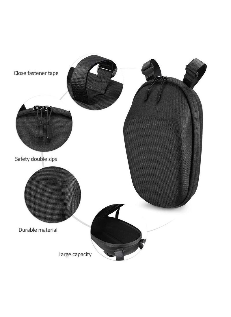 Generic Front Handlebar Bag for Xiaomi Mijia M365 Replacement Head Storage Bag Zipper Up EVA Organizers Storage Hanging Bag  - Image 2