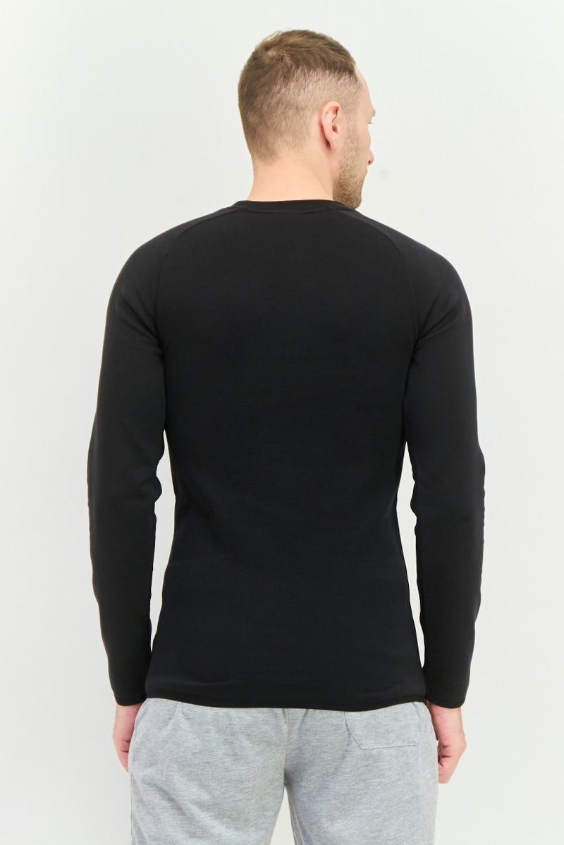 PUMA Men Sportswear Fit Long Sleeve Outdoor T-Shirts, Black  - Image 3