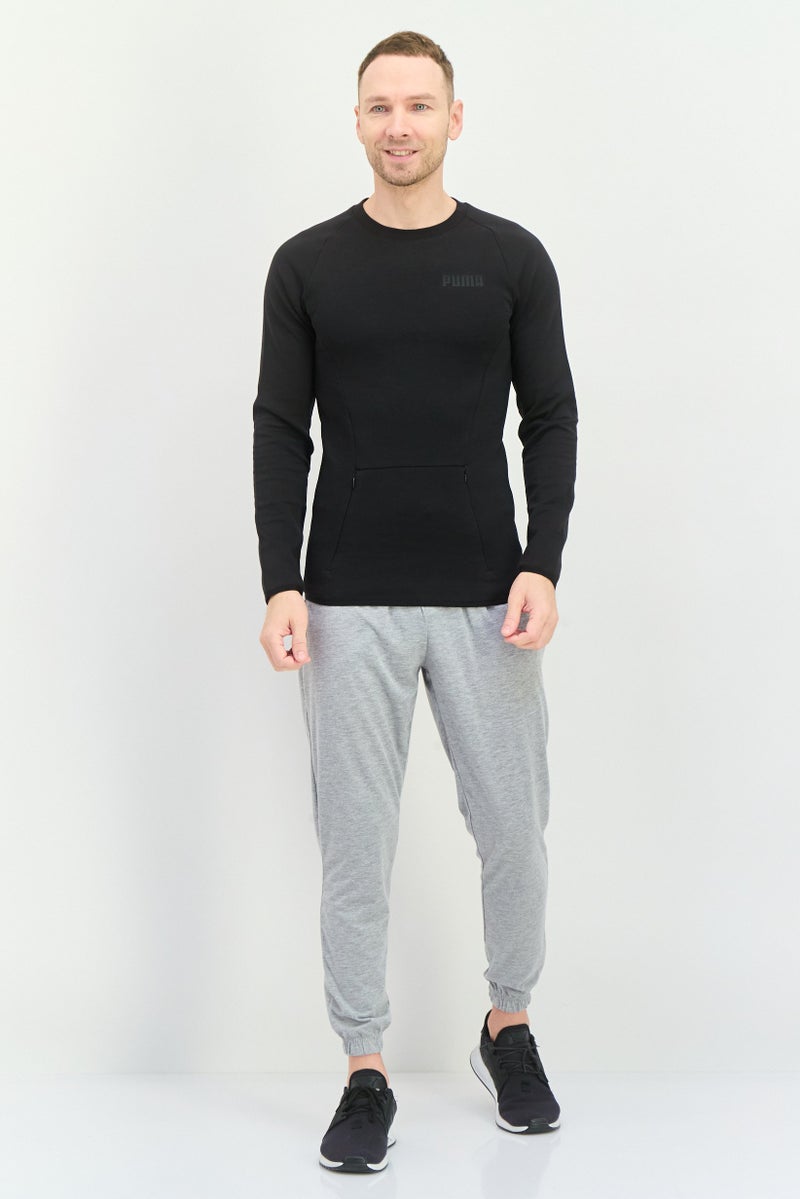 PUMA Men Sportswear Fit Long Sleeve Outdoor T-Shirts, Black  - Image 4