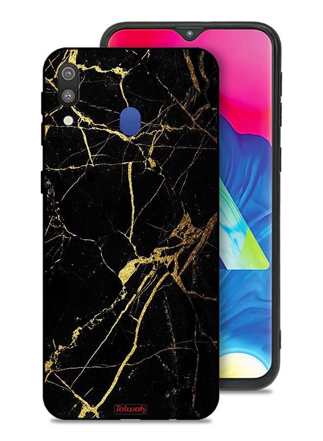 Tolwak Samsung Galaxy M20 Protective Case Cover Crack Marble - Image 1