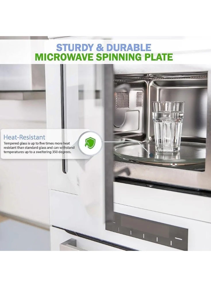 طبق دوار للميكروويف  زجاجي متوفر بقطر 20سم - Image 5