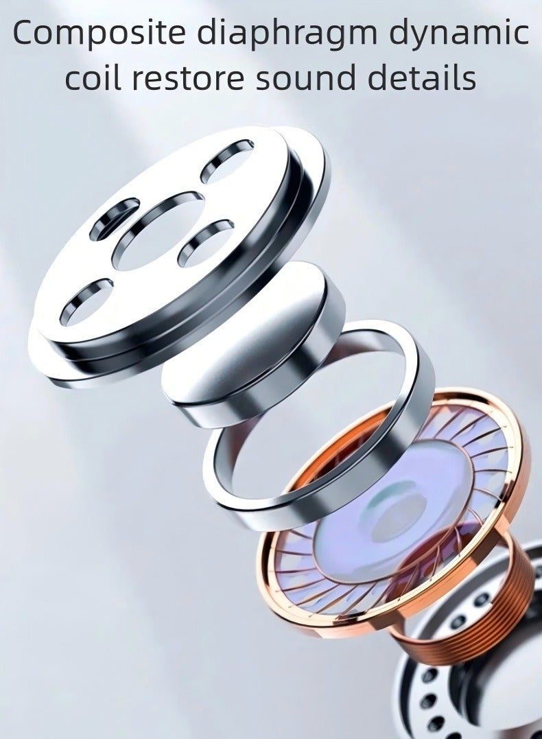 PRO Wireless Bluetooth Earbud Headphone，Earphone with Bass Stereo Semi In-Ear Bluetooth Headphone, Light-Weight Earbud - Image 5