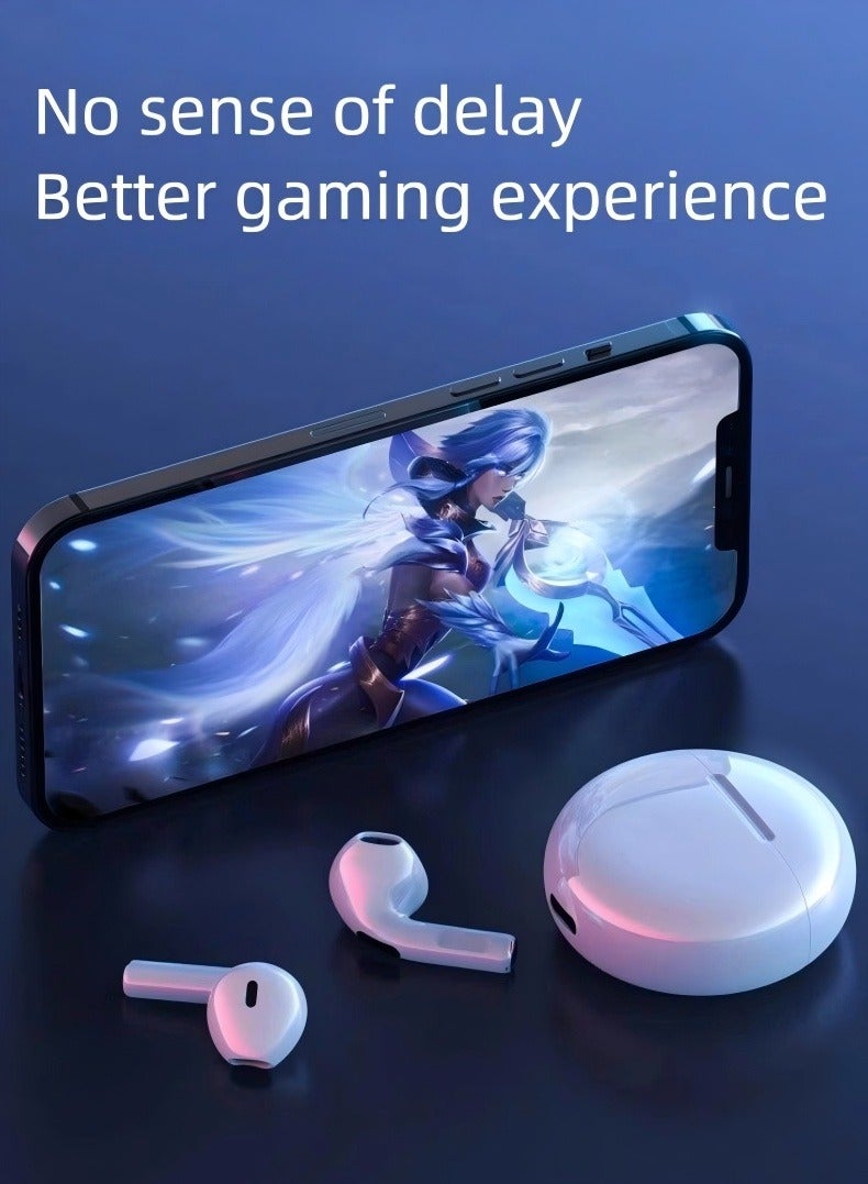 PRO Wireless Bluetooth Earbud Headphone，Earphone with Bass Stereo Semi In-Ear Bluetooth Headphone, Light-Weight Earbud - Image 3