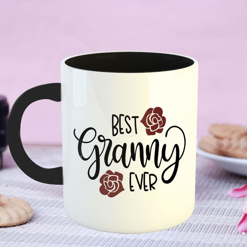 YaaNaa Coffee Mug Mothers Day Quotes Best Granny Ever1 Gift for Mothers Day Gift for Mom Working Women R517BK - Image 2