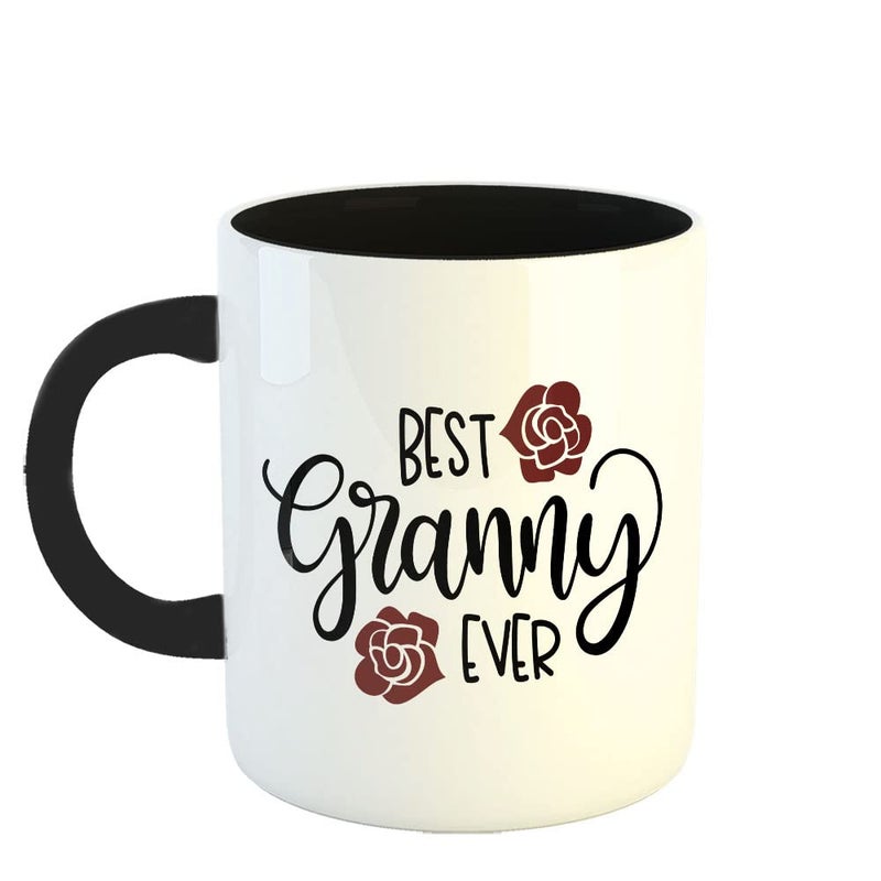 YaaNaa Coffee Mug Mothers Day Quotes Best Granny Ever1 Gift for Mothers Day Gift for Mom Working Women R517BK - Image 1