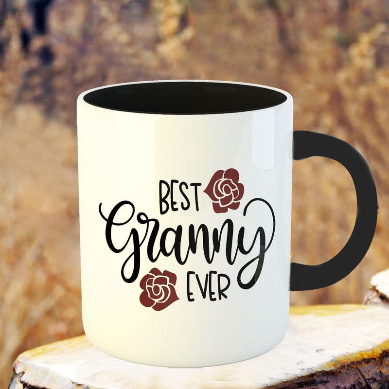 YaaNaa Coffee Mug Mothers Day Quotes Best Granny Ever1 Gift for Mothers Day Gift for Mom Working Women R517BK - Image 3