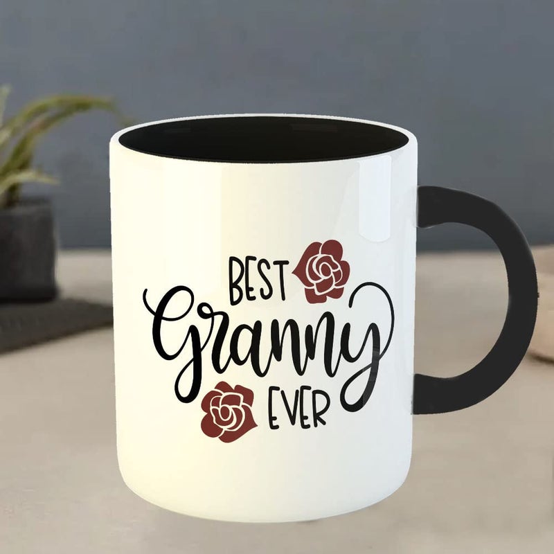 YaaNaa Coffee Mug Mothers Day Quotes Best Granny Ever1 Gift for Mothers Day Gift for Mom Working Women R517BK - Image 4