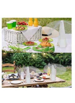 SYOSI Fly Repellent Fan for Tables Insects Portable Wood Grain Table Fan, Patio Bug and Deterrent Keep Flies Away from Your Food Enjoy Outdoor Meal, 2 Pack  - Image 4
