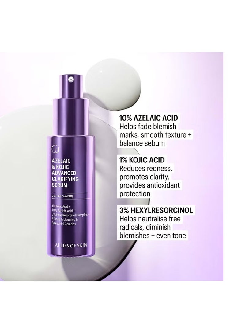 Allies of Skin Azelaic and Kojic Advanced Clarifying Serum 30ml - Image 2