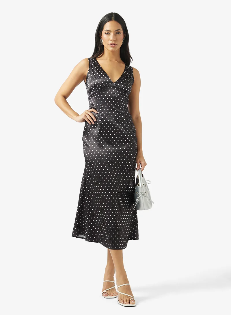 Ella  Polka Print Dress for Women | Best Price UAE