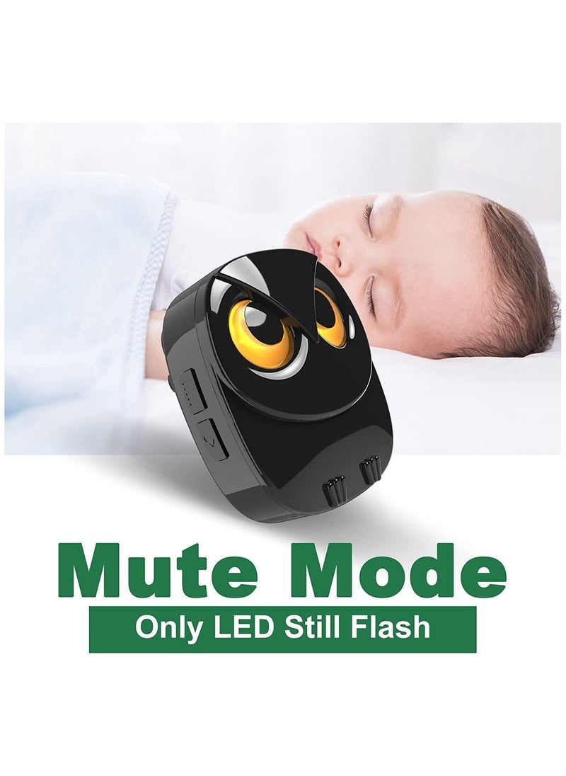 Y&D Cute Owl Wireless Doorbell, Weatherproof Doorbells with LED Flash for Home, 1000 Feet Long Range, Easy Installation, 1 Receivers + Transmitters, Black  - Image 3