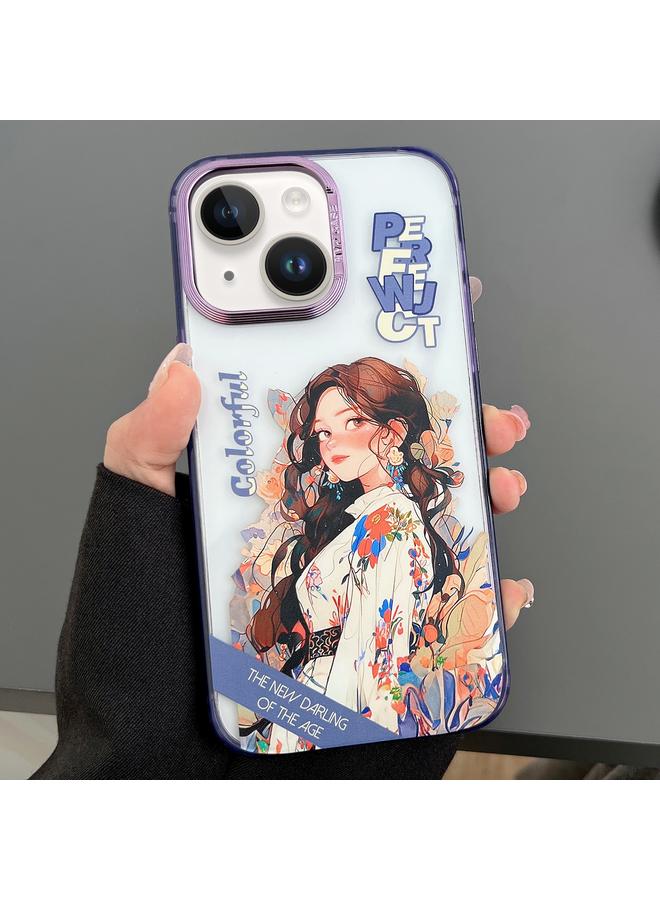 زبون جراب لهاتف iPhone 13 بنقشة كرتونية ملونة - Image 1