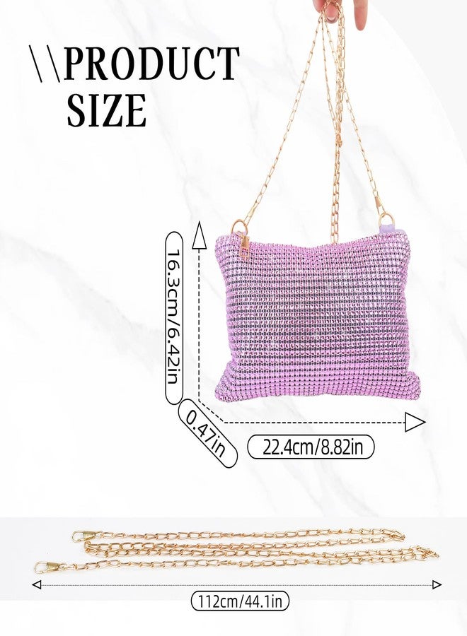 WisePoint Lightweight Cross Body Phone Bag, Sequin Shoulder Bag for Women with Zipper, Trendy Clutch Bag for Wedding (Pink) - Image 4