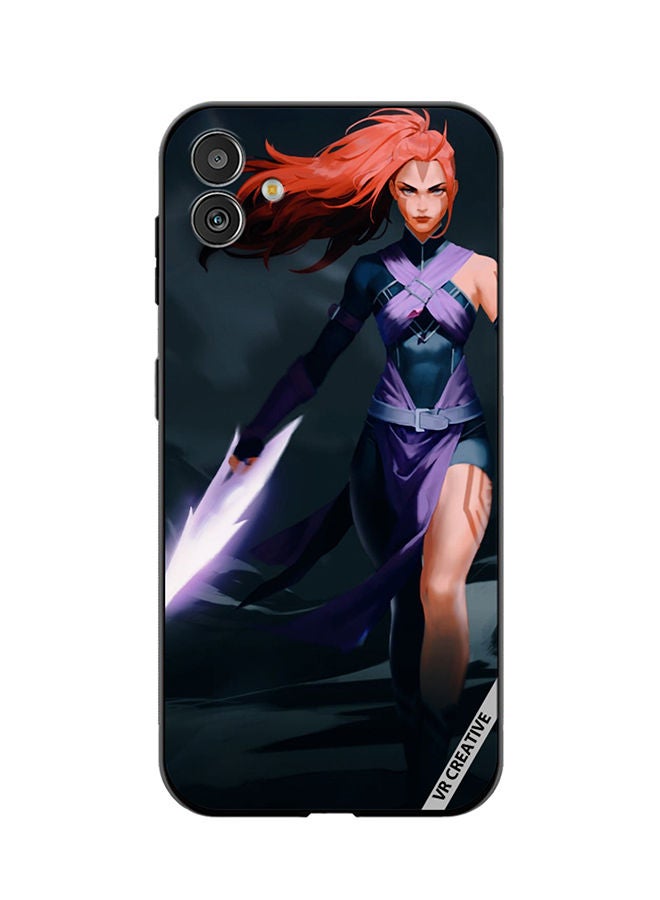 VR CREATIVE Protective Case Cover For Samsung Galaxy F14 Anti-Mage Lady Dota 2 Design Multicolour - Image 1