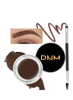 DNM evpct 2Pcs Eyebrow Gel Pomade Dark brown Shaping Kit with Dual-ended Brush Eyebrow Styling Gel Kit Long Lasting Waterproof Colored Eyebrow Gel Paint Pencil Tinting Kit pintura de cejas, CHOCOLATE  - Image 1