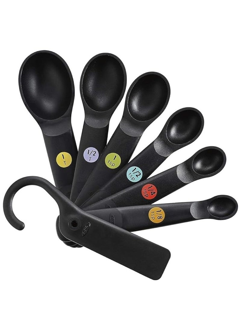 OXO Good Grips - Measuring Spoon Set 7 Pcs In Black - Image 1