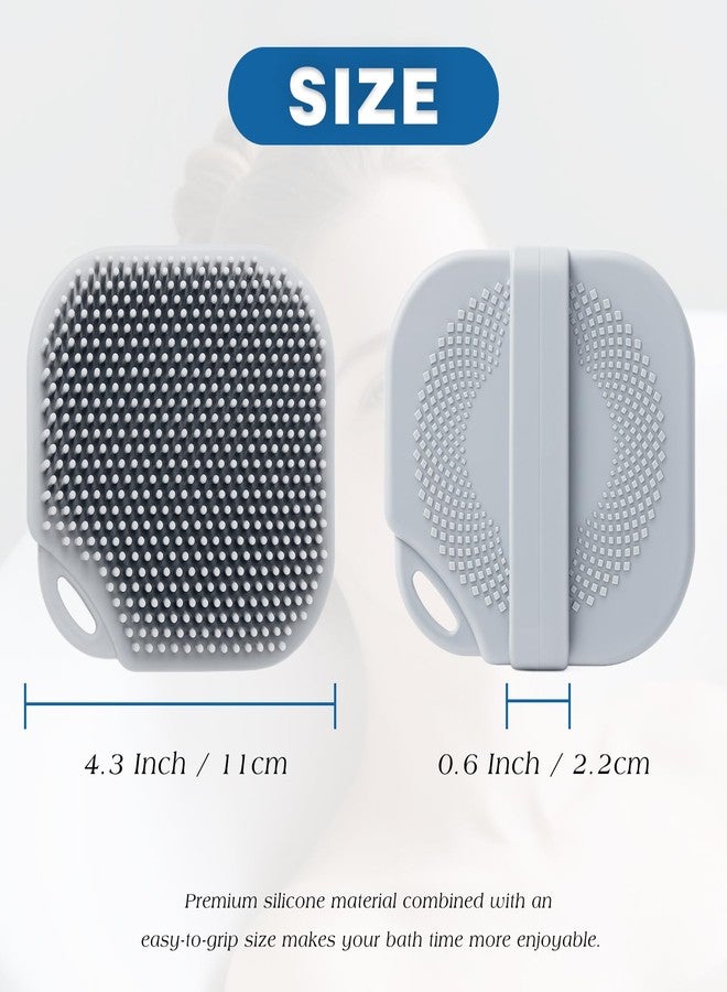 Brvlsoc Silicone Body Scrubber - Gentle Exfoliating Shower Tool with Rich Lather, Durable & Hygienic Loofah Alternative for All Skin Types - Image 2