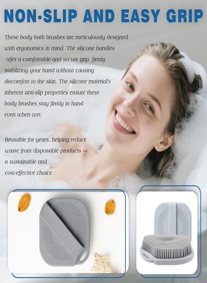 Brvlsoc Silicone Body Scrubber - Gentle Exfoliating Shower Tool with Rich Lather, Durable & Hygienic Loofah Alternative for All Skin Types - Image 5