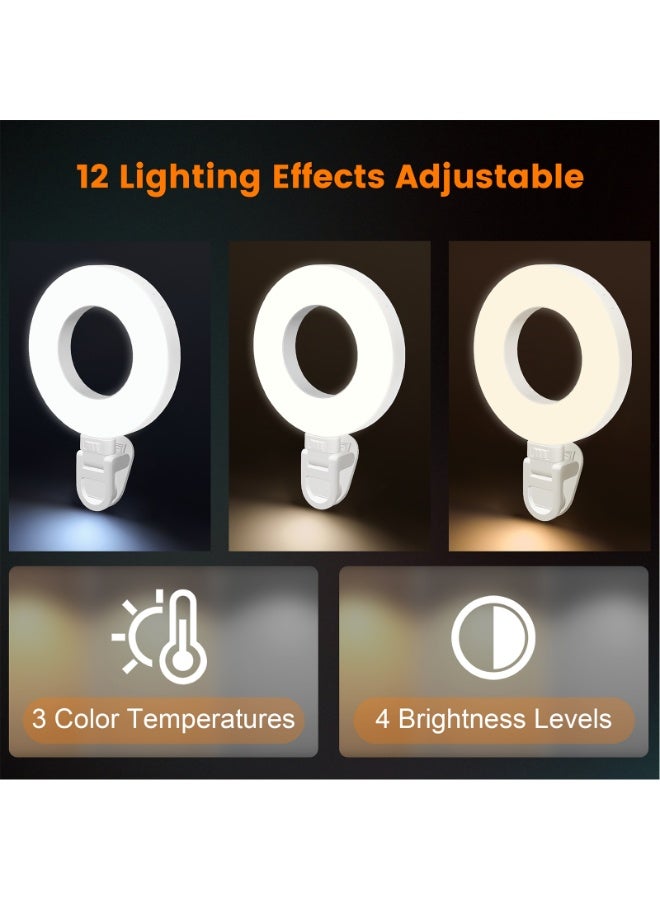 Pikengenus Video Conference Lighting Kit,  Ring Light for Monitor Clip On,for Remote Working, Distance Learning,Zoom Call, Self Broadcasting and Live Streaming, Computer Laptop Video Conferencing. - Image 4